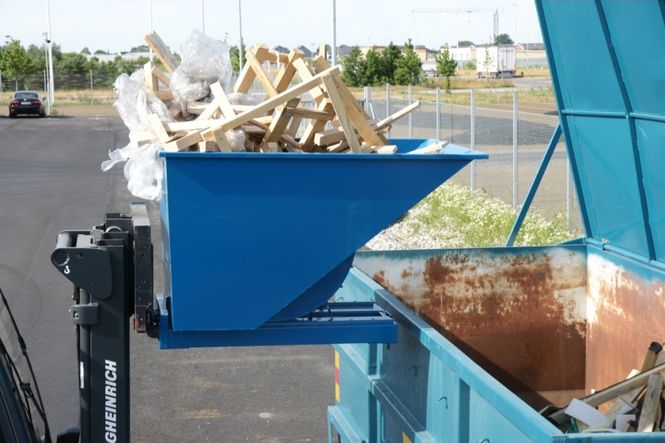 Hovedbilde Tippcontainer Standard 600L Blå