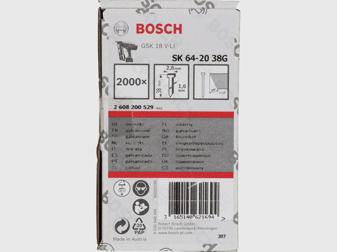 Hovedbilde Bosch Dykkert 20Gr 1,6x38mm GL A2000