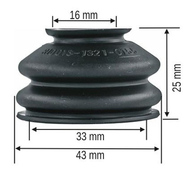 Hovedbilde Gummimansjett 43x25mm 10 stk 0155