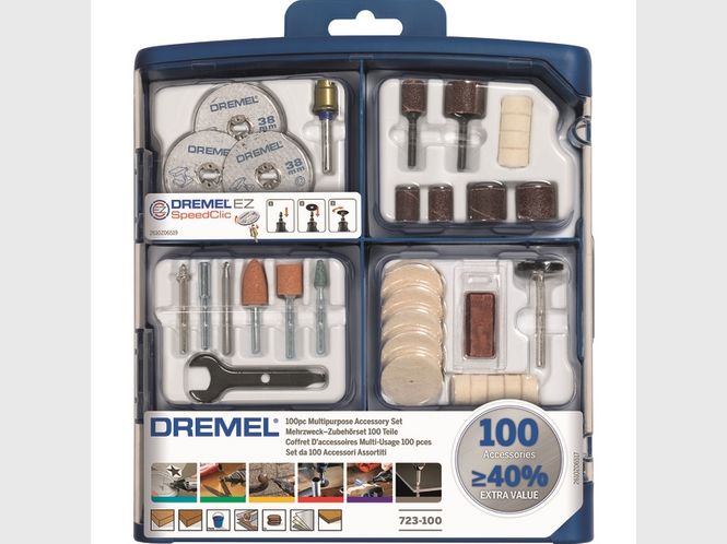 Hovedbilde Dremel Tilbehørsett 723 Multifunksjon 100 Deler