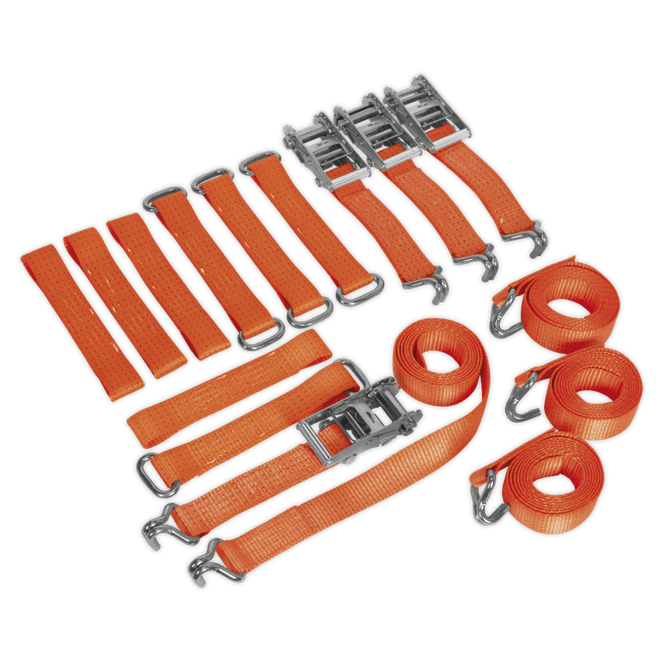 Hovedbilde Jekkestropper for biltransport 50 mm x 3 m, 4 stk 4500 kg TDRWKIT