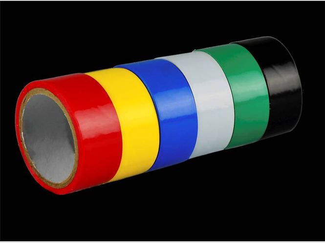 Hovedbilde EL Tape ruller 6stk div farger 6 x 19mm x 10m ZTI_25708