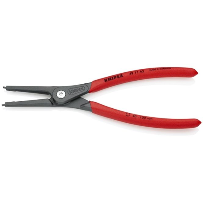Hovedbilde Knipex SEEGERINGSTANG UTV.RETT 225MM. 49 11 A3