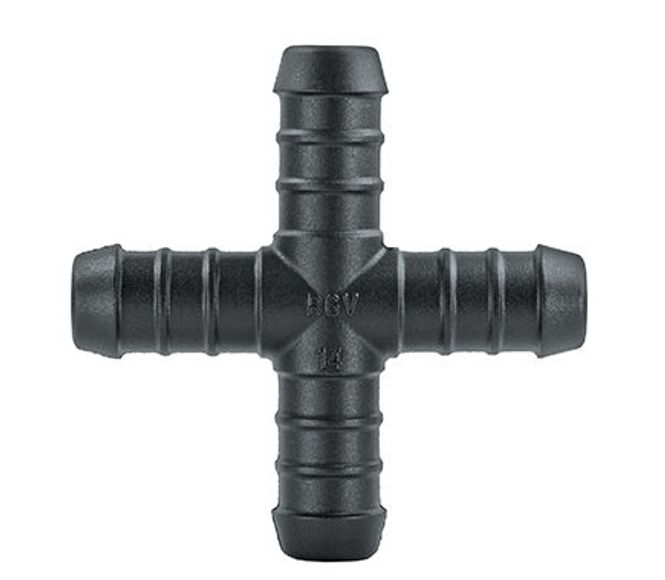 Hovedbilde 713B Slangeskjøt X Skjøt 14x14x14x14mm 10stk