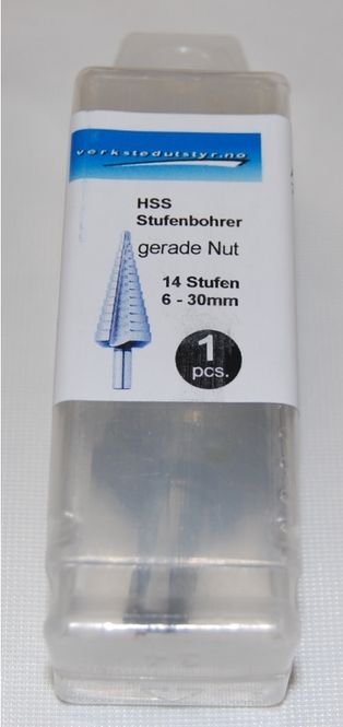 Hovedbilde HSS trappebor 6-30 x 2,0mm 14 trinn