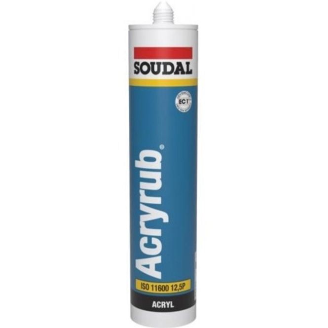 Hovedbilde Fugemasse Akryl acryrub 310ml Hvit Soudal