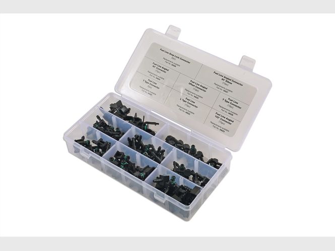 Hovedbilde Drivstoff adaptere for dyser. Sett med 85 deler.34039