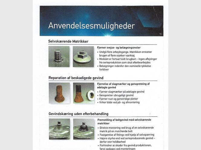 Hovedbilde Selvgjengende sekskantmutter M8x1,25 10stk 1708000-10