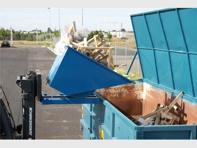Hovedbilde Tippcontainer Standard 1100L Blå