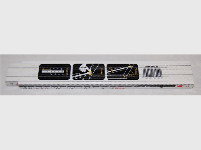 Hovedbilde Meterstokk 2 meter 3 i 1