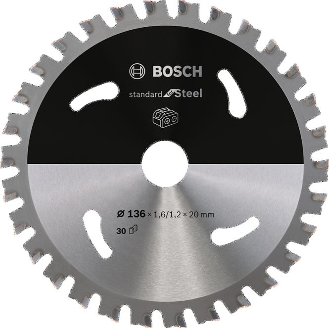 Hovedbilde Bosch Sirkelsagblad Accu STD Stål 136x20x30T